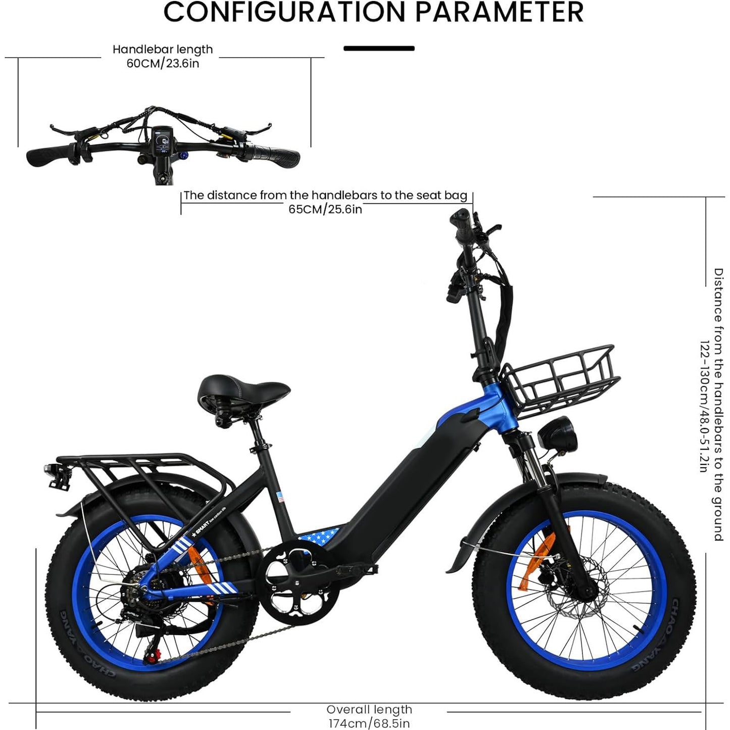 500W Motor Electric Bike For Adults, 20 X 4 Inches Fat Tire Bike,  7 Speed 48V 25MPH Removable Battery Mountain E-Bike