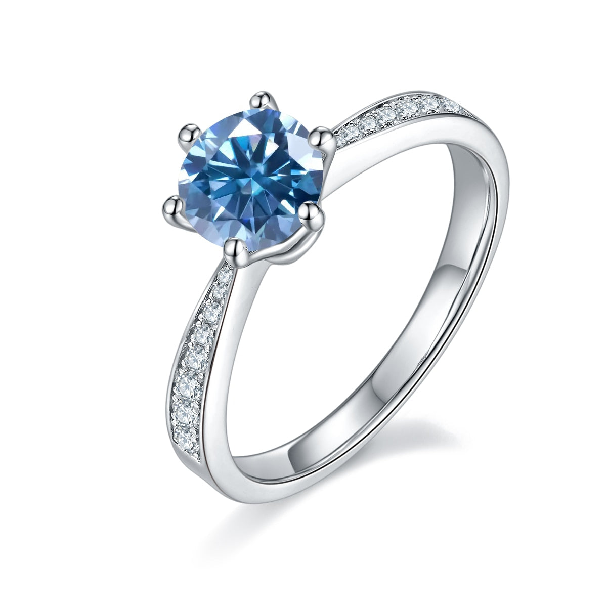 GEM'S BALLET 585 14K 10K 18K Gold 925 SilverJewelry 1ct 2ct 3ct Classic Style Moissanite Ring Wedding Engagement  Ring For Women