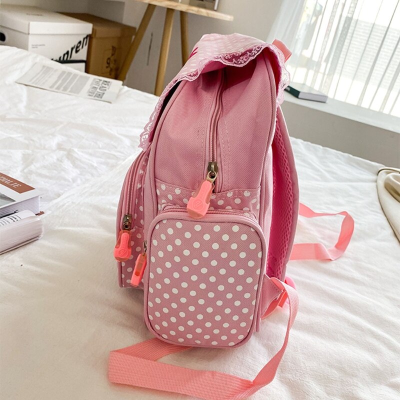 Girl Embroidery Strawberry Backpack