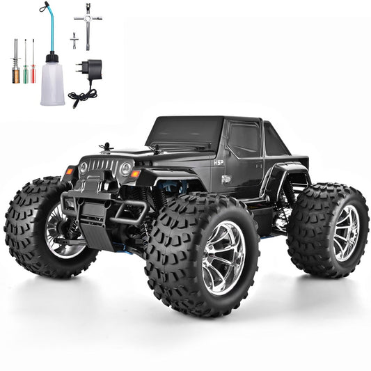 HSP RC Truck 1:10 Scale Nitro Gas Power Hobby Car Two Speed Off Road Monster 94108 4wd High Speed Hobby Remote Control Car